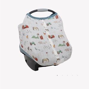 Little Unicorn Farm Print Car Seat Canopy